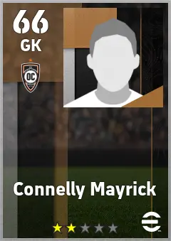 Connelly Mayrick eFootball 2026 player card — 66 OVR GK