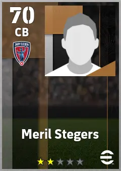 Meril Stegers eFootball 2026 player card — 70 OVR CB