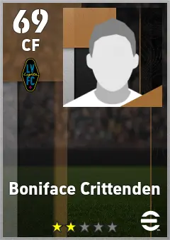 Boniface Crittenden eFootball 2026 player card — 69 OVR CF