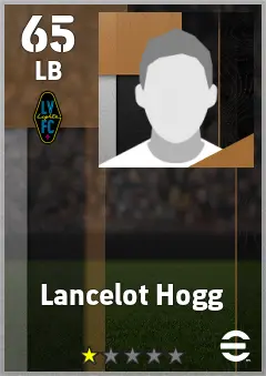 Lancelot Hogg eFootball 2026 player card — 65 OVR LB