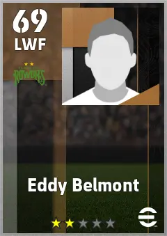 Eddy Belmont eFootball 2026 player card — 69 OVR LWF