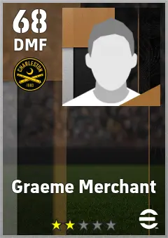 Graeme Merchant eFootball 2026 player card — 68 OVR DMF