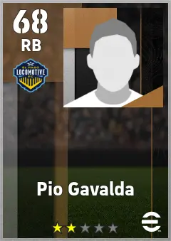 Pio Gavalda eFootball 2026 player card — 68 OVR RB