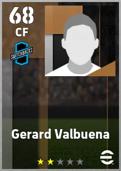 Gerard Valbuena eFootball 2026 player card — 68 OVR CF