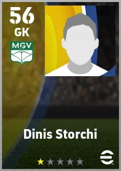 Dinis Storchi eFootball 2026 player card — 56 OVR GK