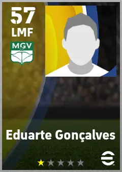 Eduarte Goncalves eFootball 2026 player card — 57 OVR LMF