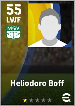Heliodoro Boff eFootball 2026 player card — 55 OVR LWF