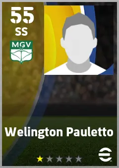 Welington Pauletto eFootball 2026 player card — 55 OVR SS