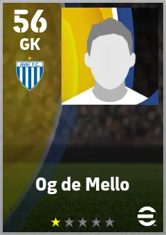 Og de Mello eFootball 2026 player card — 56 OVR GK