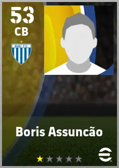 Boris Assuncao eFootball 2026 player card — 53 OVR CB