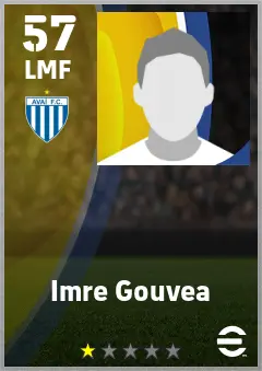 Imre Gouvea eFootball 2026 player card — 57 OVR LMF