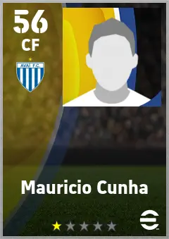 Mauricio Cunha eFootball 2026 player card — 56 OVR CF