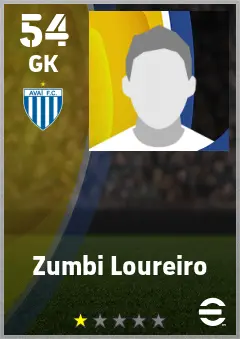 Zumbi Loureiro eFootball 2026 player card — 54 OVR GK