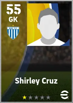Shirley Cruz eFootball 2026 player card — 55 OVR GK
