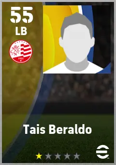 Tais Beraldo eFootball 2026 player card — 55 OVR LB