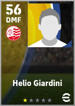 Helio Giardini eFootball 2026 player card — 56 OVR DMF