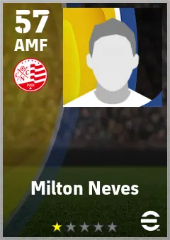 Milton Neves eFootball 2026 player card — 57 OVR AMF