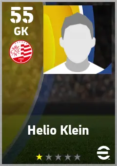 Helio Klein eFootball 2026 player card — 55 OVR GK
