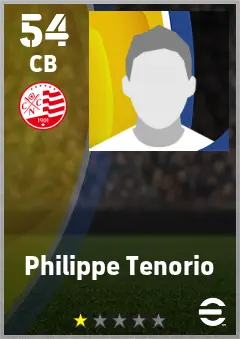 Philippe Tenorio eFootball 2026 player card — 54 OVR CB