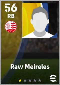Raw Meireles eFootball 2026 player card — 56 OVR RB