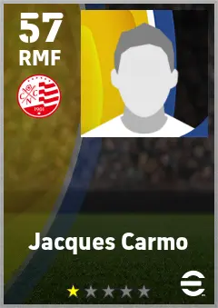 Jacques Carmo eFootball 2026 player card — 57 OVR RMF