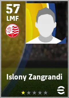 Islony Zangrandi eFootball 2026 player card — 57 OVR LMF