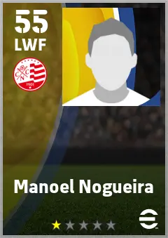 Manoel Nogueira eFootball 2026 player card — 55 OVR LWF