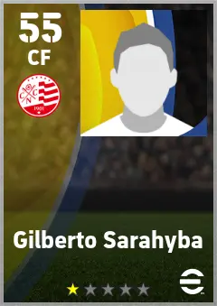 Gilberto Sarahyba eFootball 2026 player card — 55 OVR CF