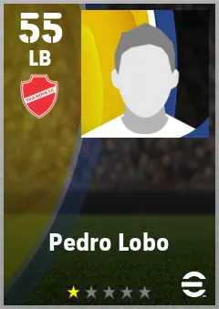 Pedro Lobo eFootball 2026 player card — 55 OVR LB