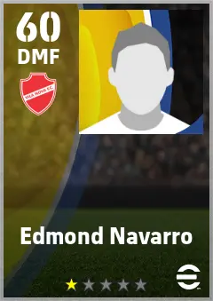 Edmond Navarro eFootball 2026 player card — 60 OVR DMF
