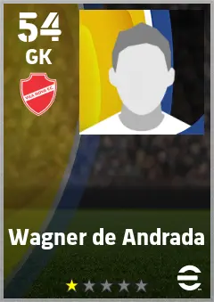 Wagner de Andrada eFootball 2026 player card — 54 OVR GK