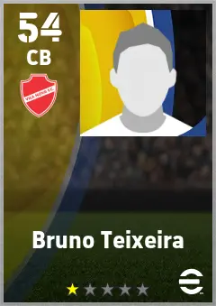 Bruno Teixeira eFootball 2026 player card — 54 OVR CB