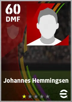 Johannes Hemmingsen eFootball 2026 player card — 60 OVR DMF