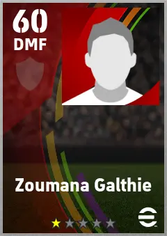 Zoumana Galthie eFootball 2026 player card — 60 OVR DMF