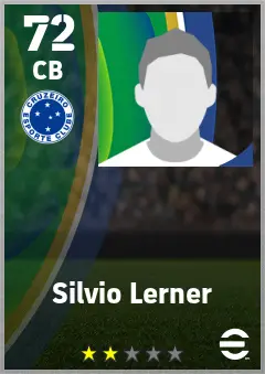 Silvio Lerner eFootball 2026 player card — 72 OVR CB