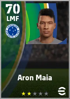 Aron Maia eFootball 2026 player card — 70 OVR LMF