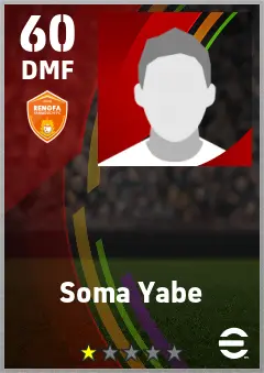 Soma Yabe eFootball 2026 player card — 60 OVR DMF