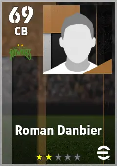 Roman Danbier eFootball 2026 player card — 69 OVR CB