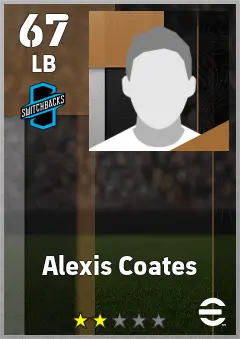 Alexis Coates eFootball 2026 player card — 67 OVR LB