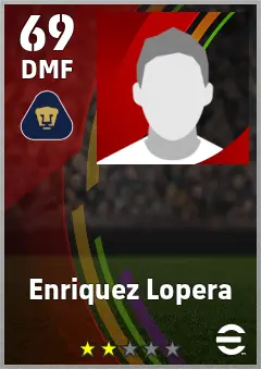 Enriquez Lopera eFootball 2026 player card — 69 OVR DMF