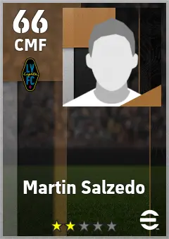 Martin Salzedo eFootball 2026 player card — 66 OVR CMF