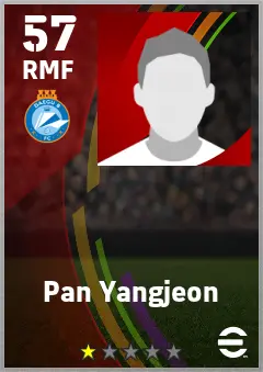 Pan Yangjeon eFootball 2026 player card — 57 OVR RMF