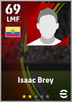 Isaac Brey eFootball 2026 player card — 69 OVR LMF