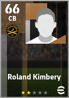 Roland Kimbery eFootball 2026 player card — 66 OVR CB
