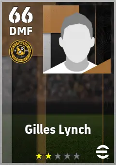 Gilles Lynch eFootball 2026 player card — 66 OVR DMF