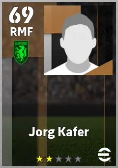 Jorg Kafer eFootball 2026 player card — 69 OVR RMF