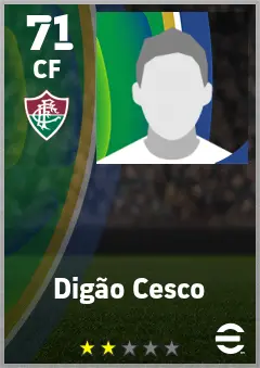 Digao Cesco eFootball 2026 player card — 71 OVR CF