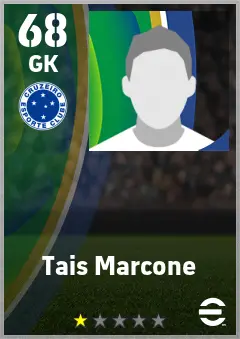 Tais Marcone eFootball 2026 player card — 68 OVR GK