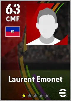 Laurent Emonet eFootball 2026 player card — 63 OVR CMF