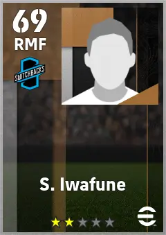 S. Iwafune eFootball 2026 player card — 69 OVR RMF